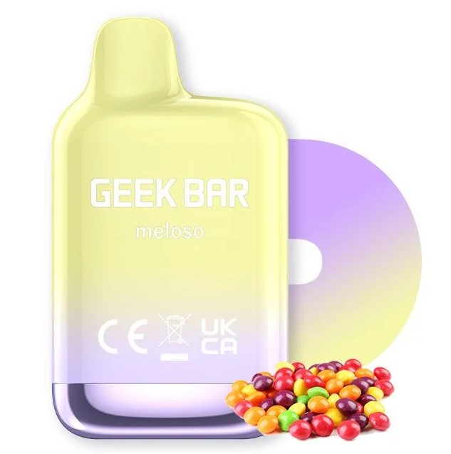 GEEK BAR Meloso Mini 600 Puffs Vape - esplosione arcobaleno: Un’esplosione di gusto e stile per il mercato italiano del 2025