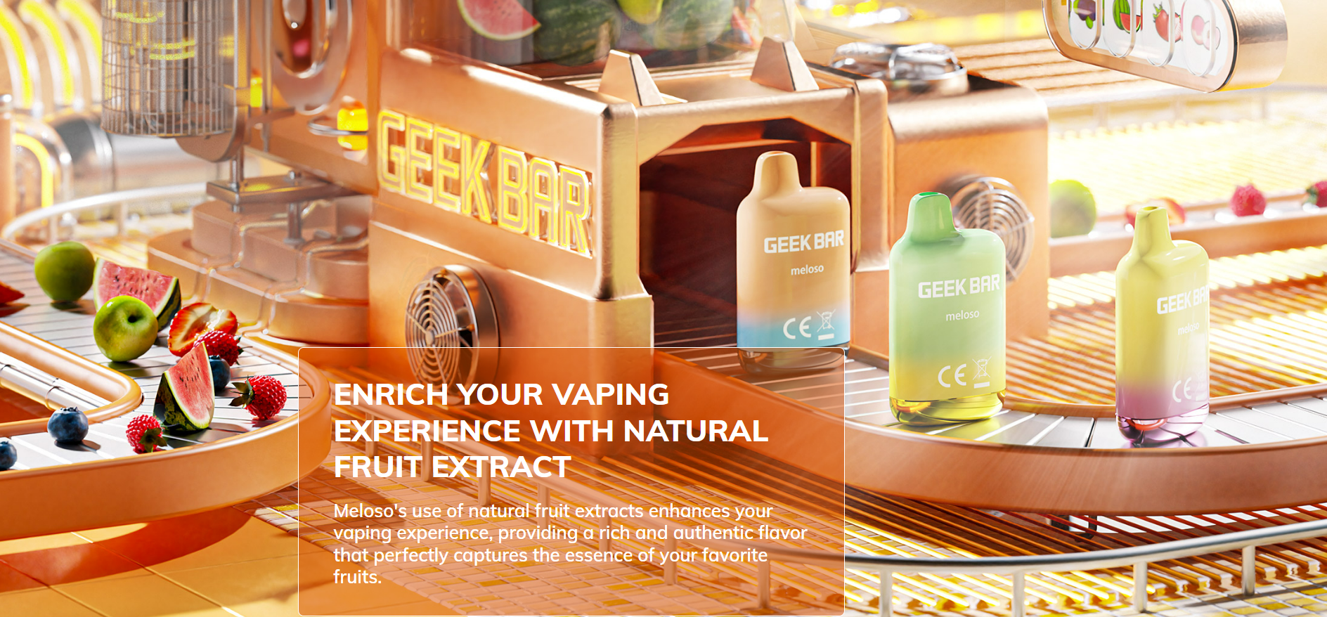 GEEK BAR Meloso Mini 600 Puffs Vape - esplosione arcobaleno: Un’esplosione di gusto e stile per il mercato italiano del 2025
